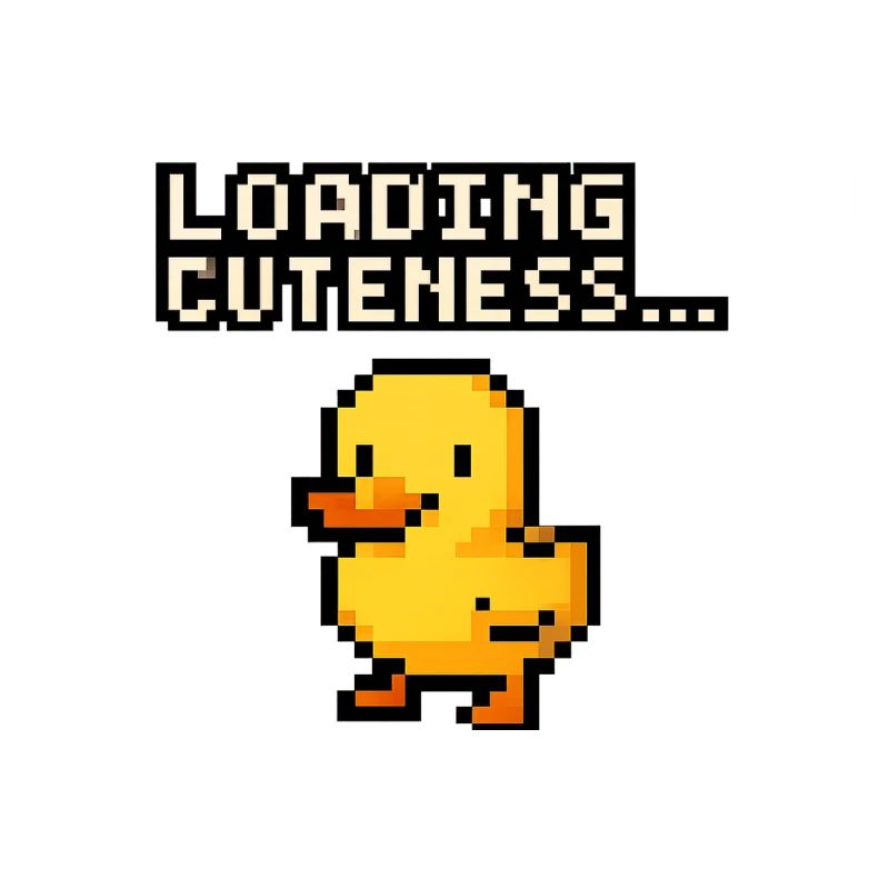 pixel Ente loading cuteness