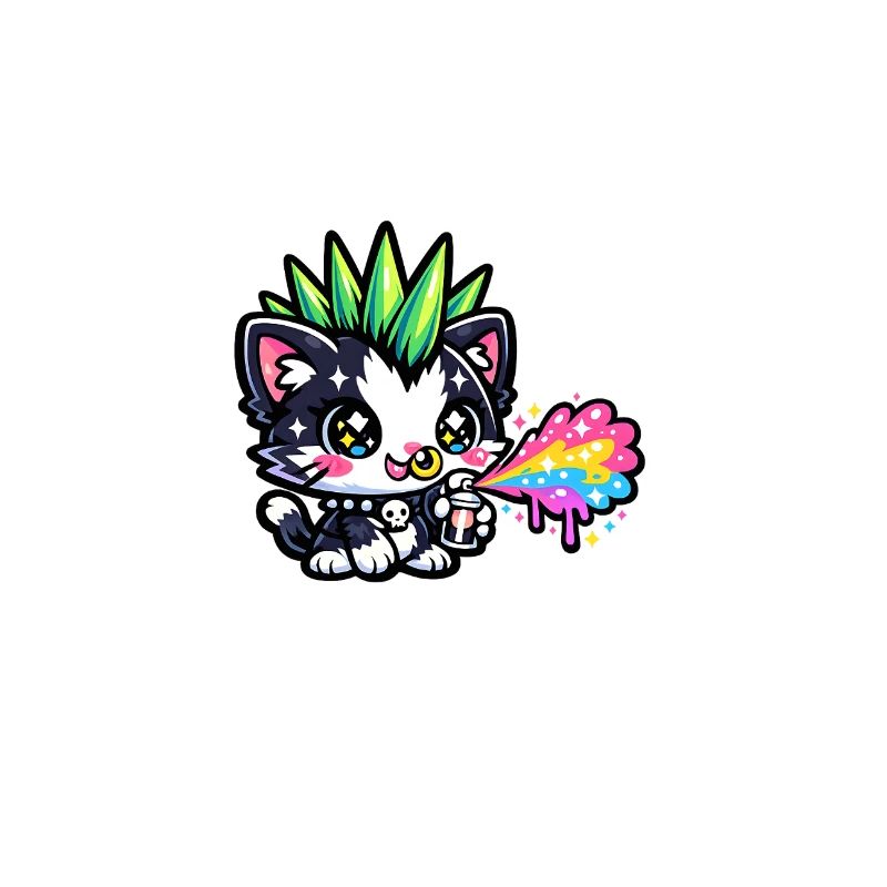 Punk Kitten Neon Spray Paints