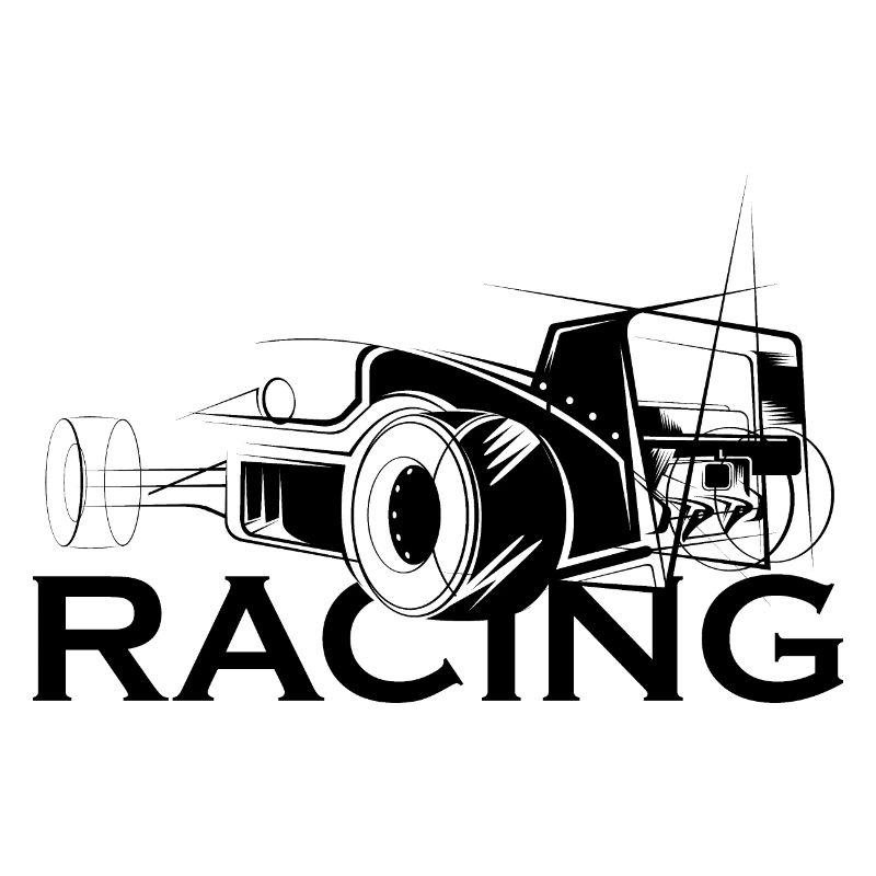 Icône d’illustration de course Icône de logo Voiture de course