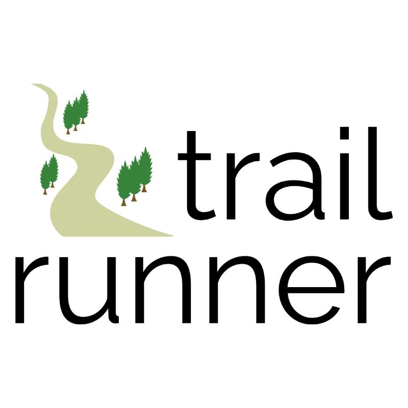 Trail Runner - Design avec texte et trail