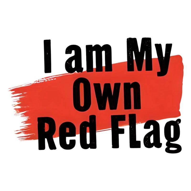 Mon Propre Drapeau Rouge | T-Shirt Humor Ironisch