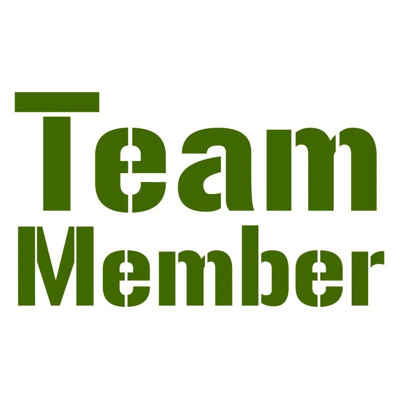 Team Member Bold Typography