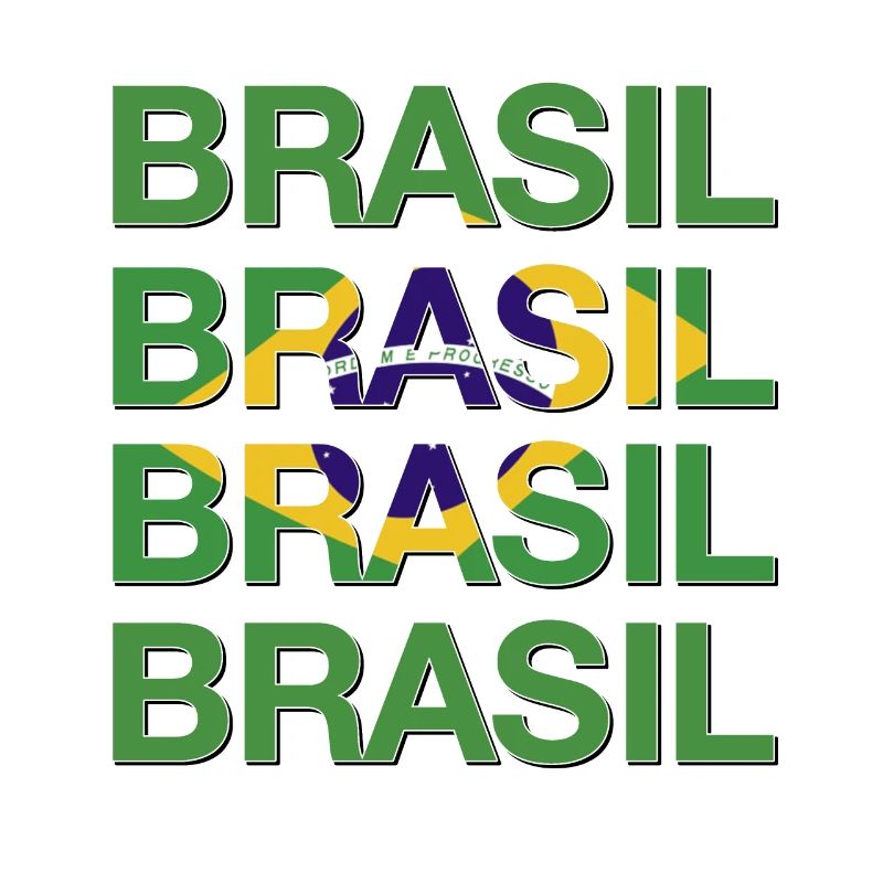BRASIL Logo multiple Vert Jaune Bleu