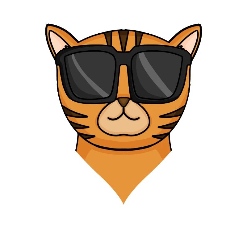 Chat Bengal Cat avec lunettes de soleil