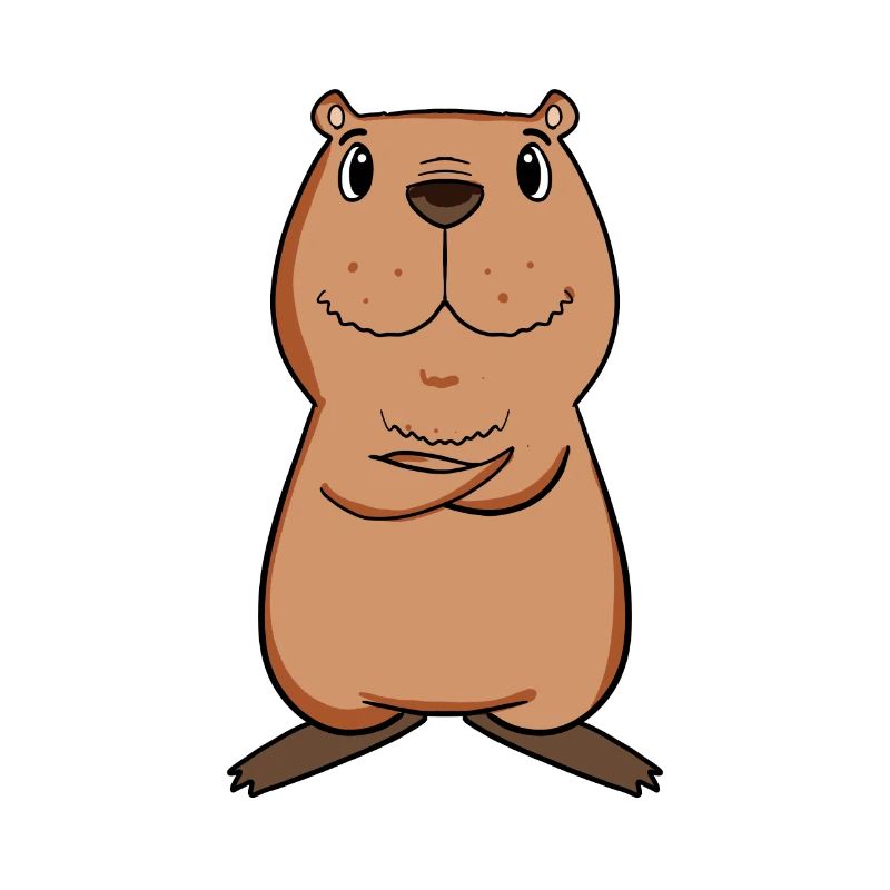 Capybara capybara motif