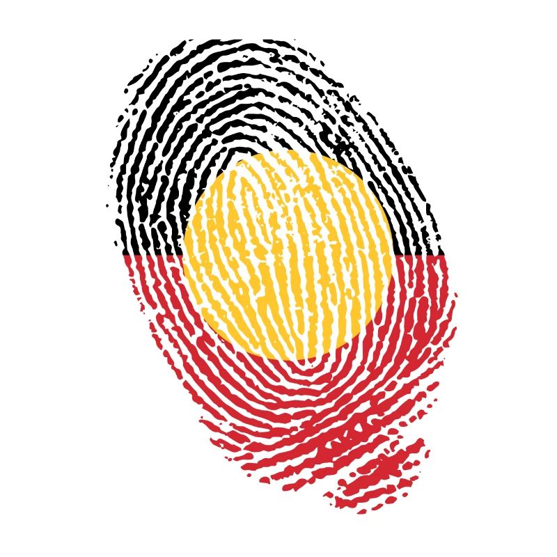 Fingerabdrücke der australischen Ureinwohner