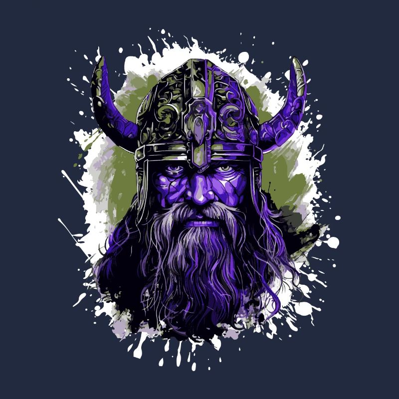 Wikinger Kopf Valhalla Krieger Bunt