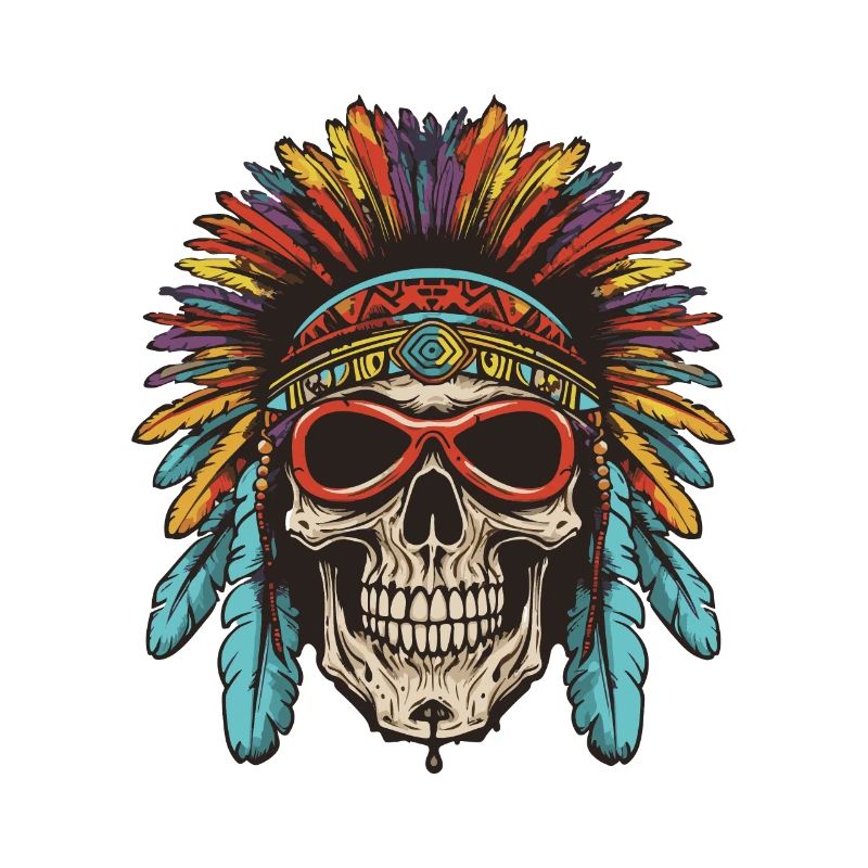 Apache Totenkopf Indianer