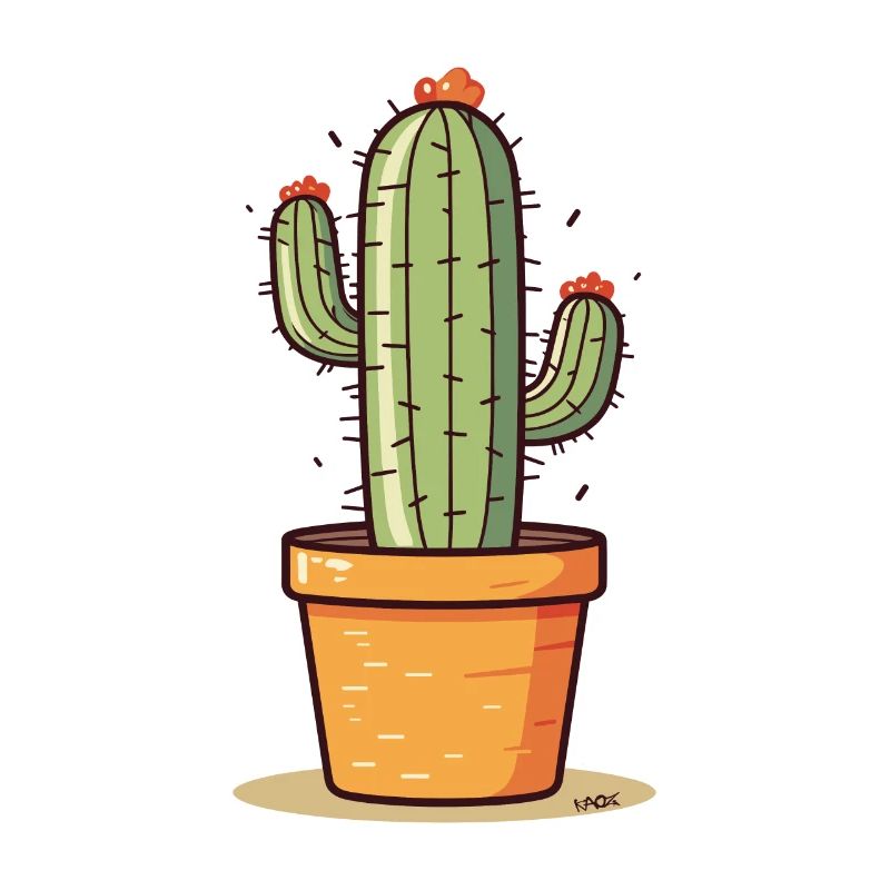 un cactus en fleurs