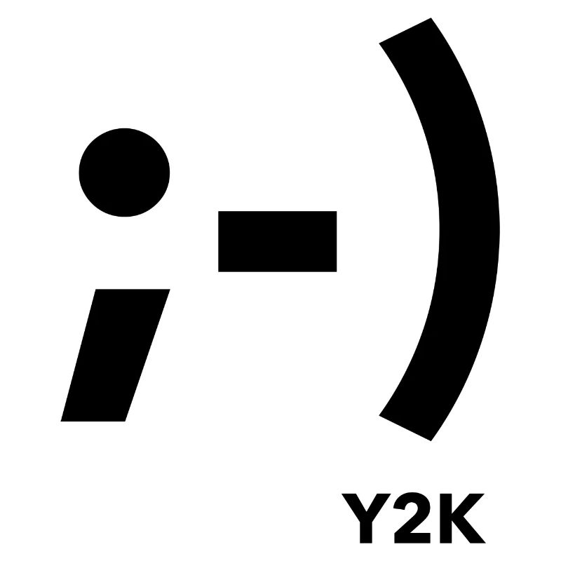 Wink Smile Y2k Black