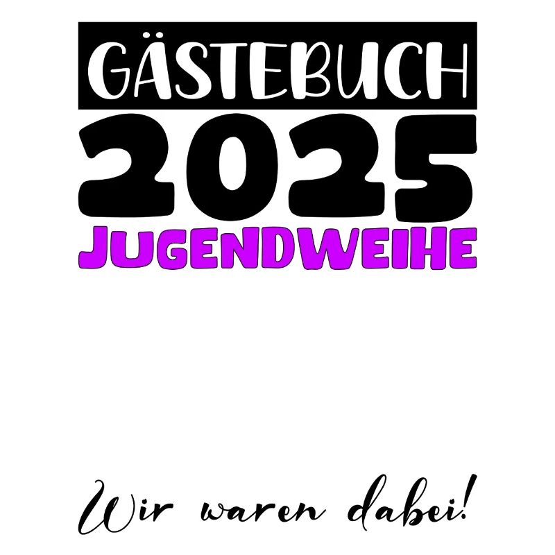 Jugendweihe 2025 Gästebuch Geschenk Mädchen Jungen