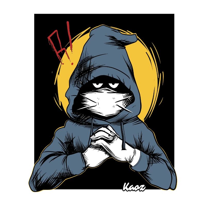 Verdächtiger in einem Kapuzenpullover