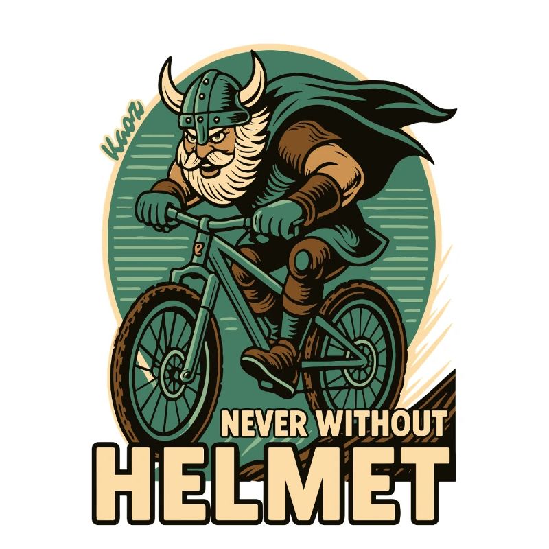 Conception de motivation de cycliste viking