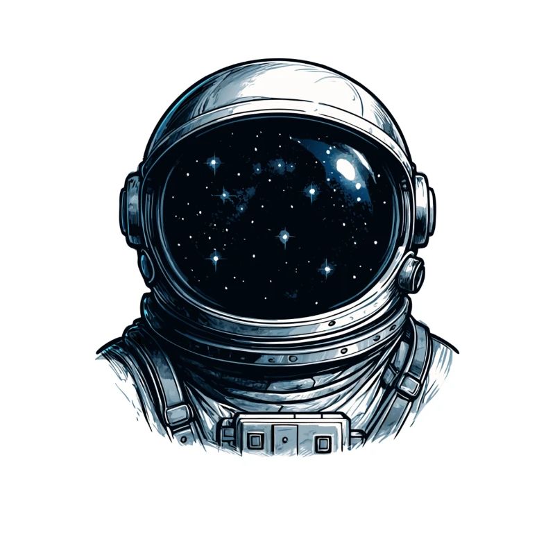 Visière d’astronaute Ciel étoilé