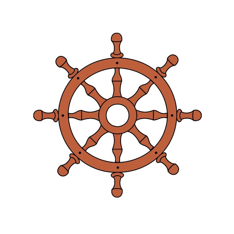 Captain's Steering Wheel Emblem
