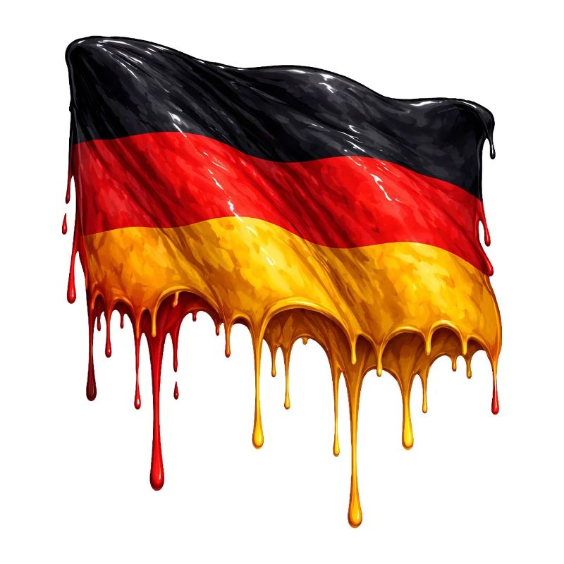 Drapeau allemand Couleur colorée