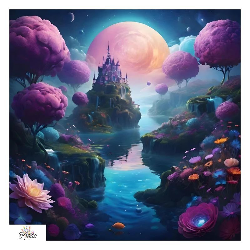 Ätherisches Königreich Traumlandschaft