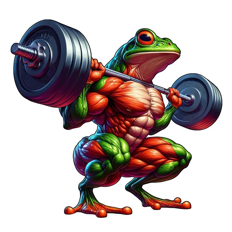 Frog Toad Toad Fitness Weightlifting Training