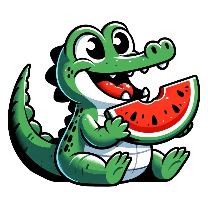 Crocodile Melon Pastèque Fruit Fruité