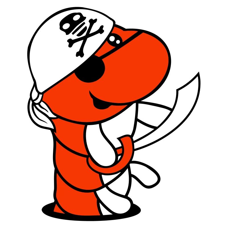 Trou de chenille Pirate Sailor Hat Drôle Mignon Bande dessinée