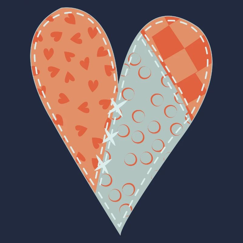 Patchwork Heart No12