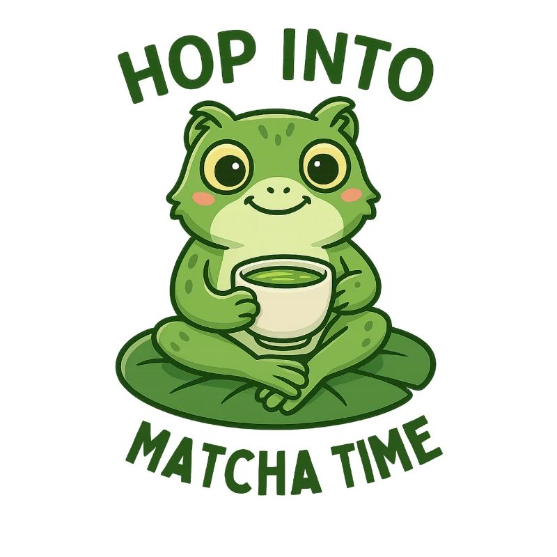 Matcha Frog Tea Time Motif Breakfast