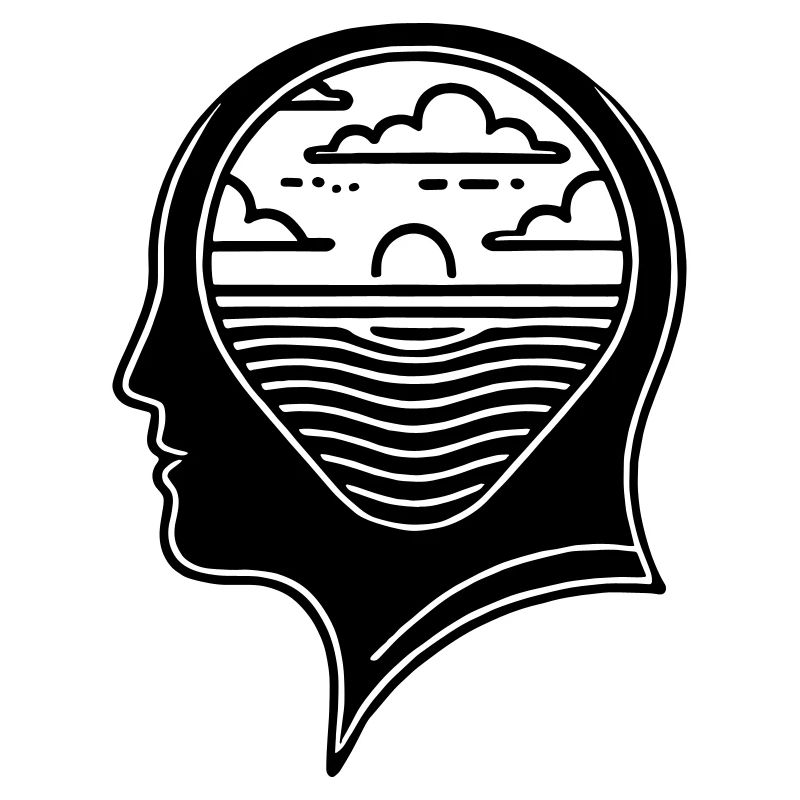 Inner Peace – Head with Sunset