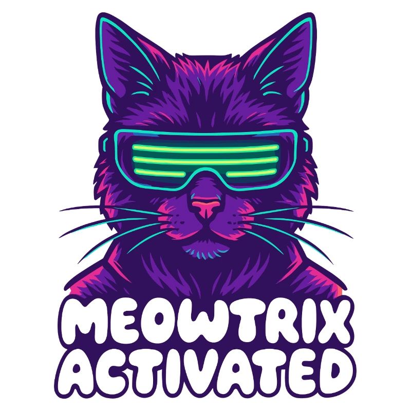 Meowtrix Chat néon activé