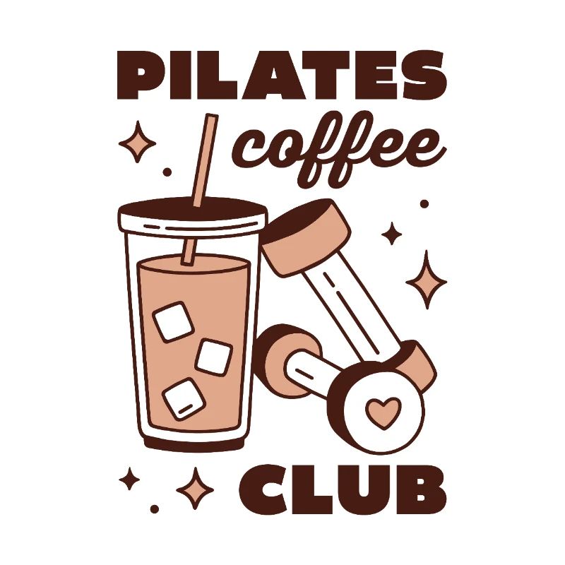 Pilates-Eiskaffee-Latte-Mädchen-Ästhetik