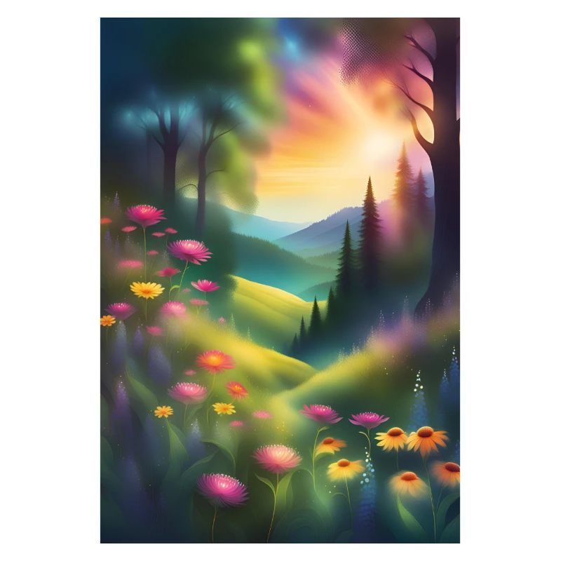 Magnifique conception graphique de forêt
