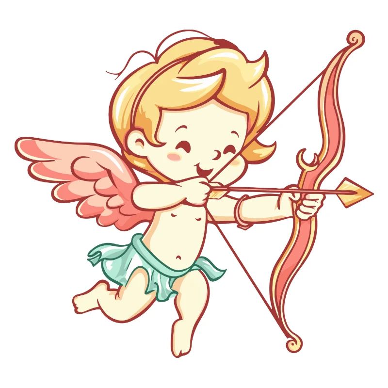 Saint-Valentin ange arc et flèche Cupidon