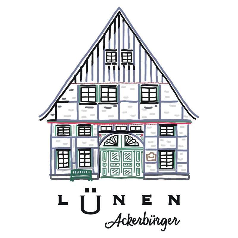 Lünen, maison à colombages Ackerbürger, quartier d’Unna