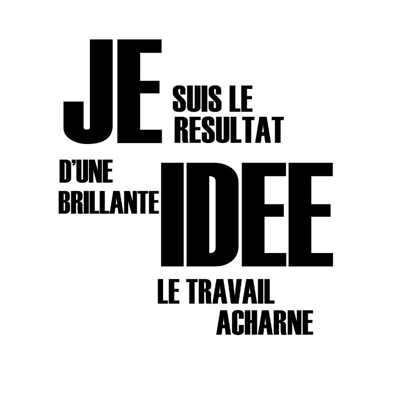 Ich bin das Ergebnis einer brillanten Idee💡