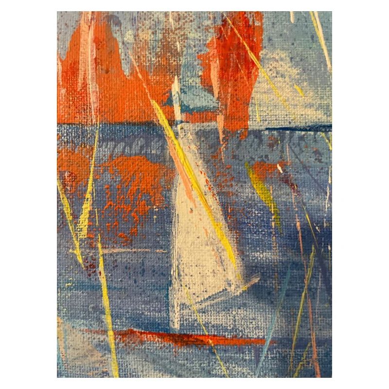 Sails in calm, abctract