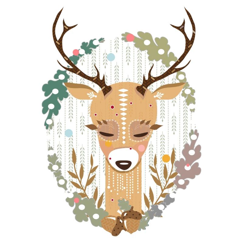 Hirsch im Wald