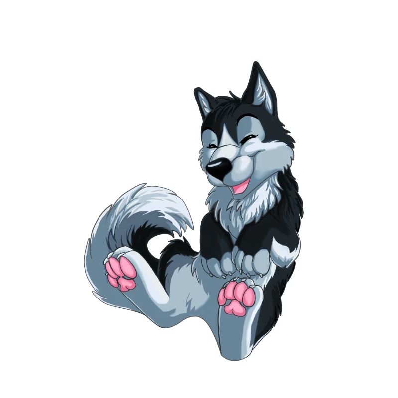 schwarzer Husky
