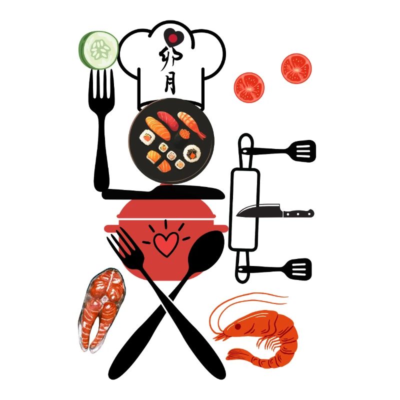 Sushi-Grill-Meeresfrüchte-Stil