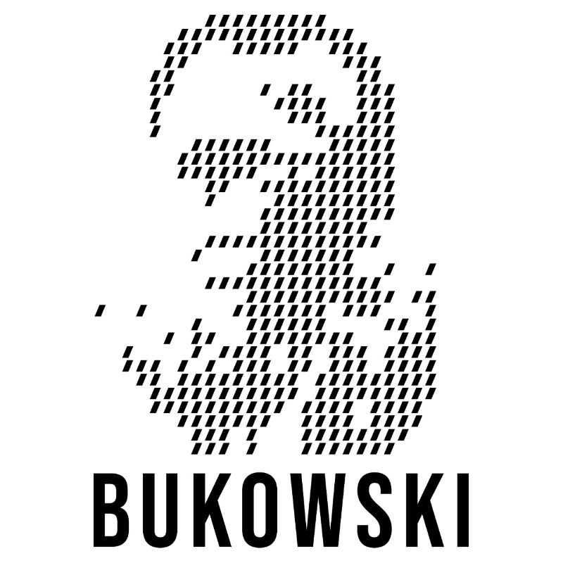 Charles Bukowski geometric design portrait