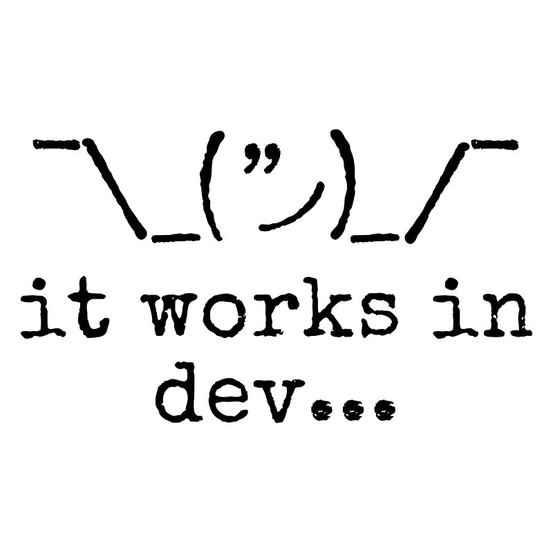 Cela fonctionne en dev...