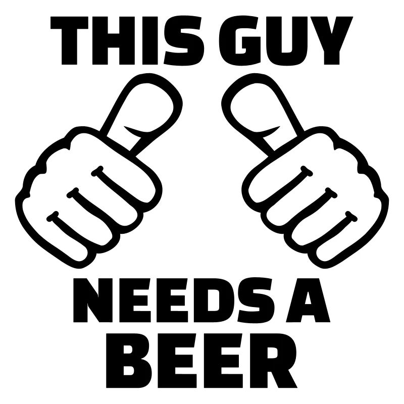 This guy needs a beer