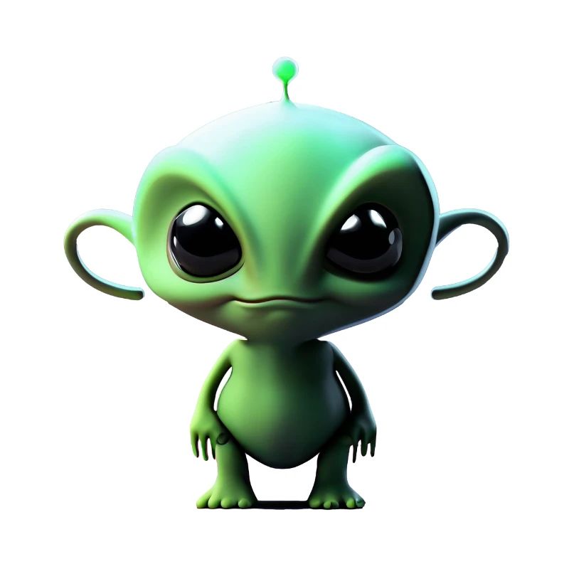 Joyeux Halloween mignon extraterrestre effrayant drôle effrayant