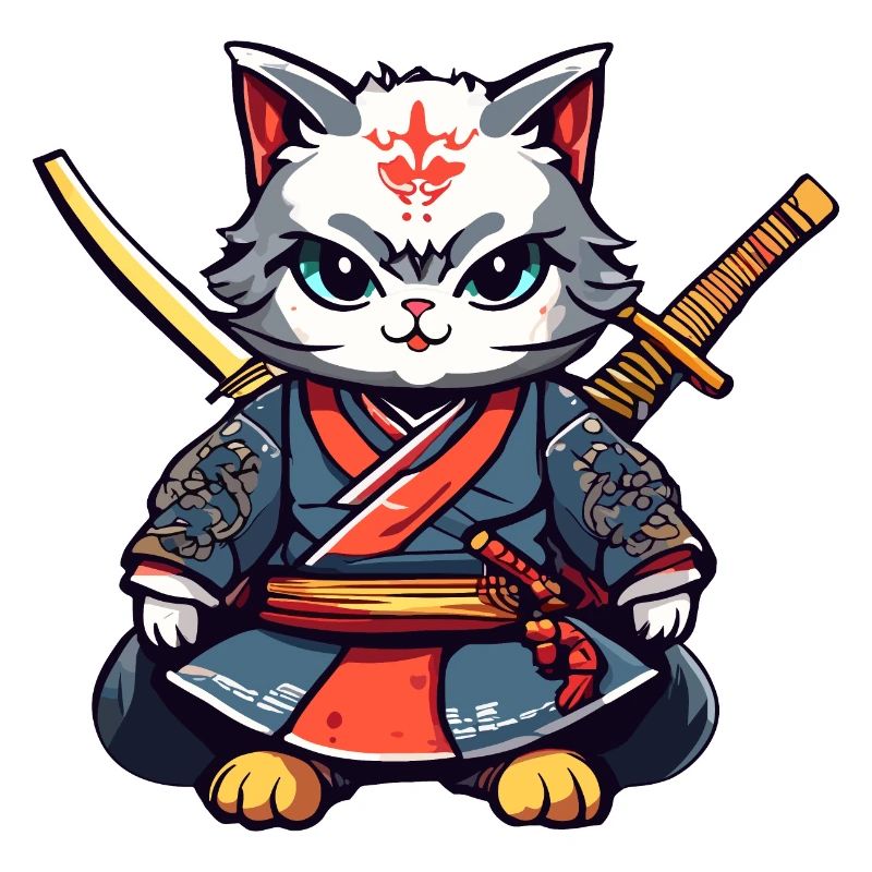Chat samouraï #40