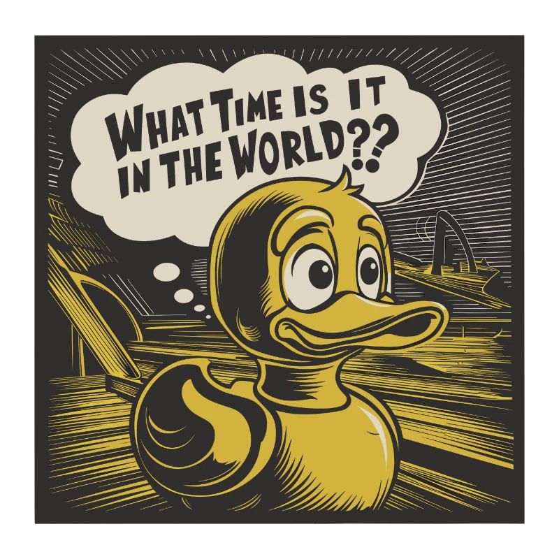 Déclaration réfléchie de canard de canard en plastique jaune