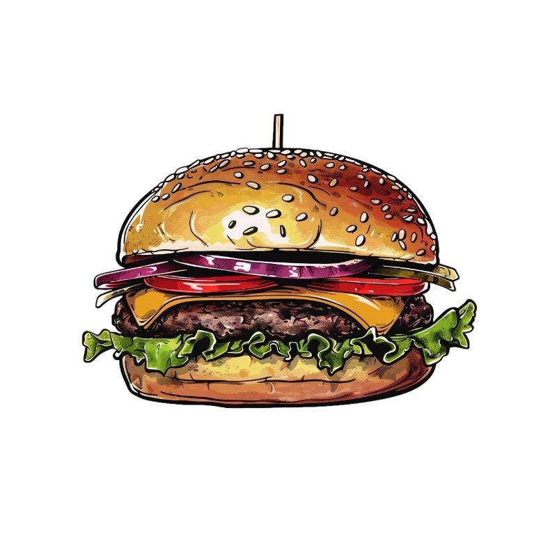 Illustration de hamburger