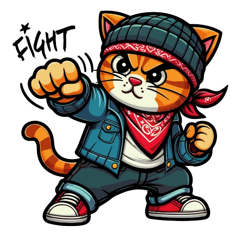 Chat forcé : Combat