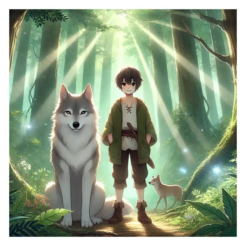 Mann mit Wolf Anime