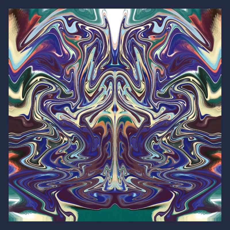 Abstract with a bull pattern