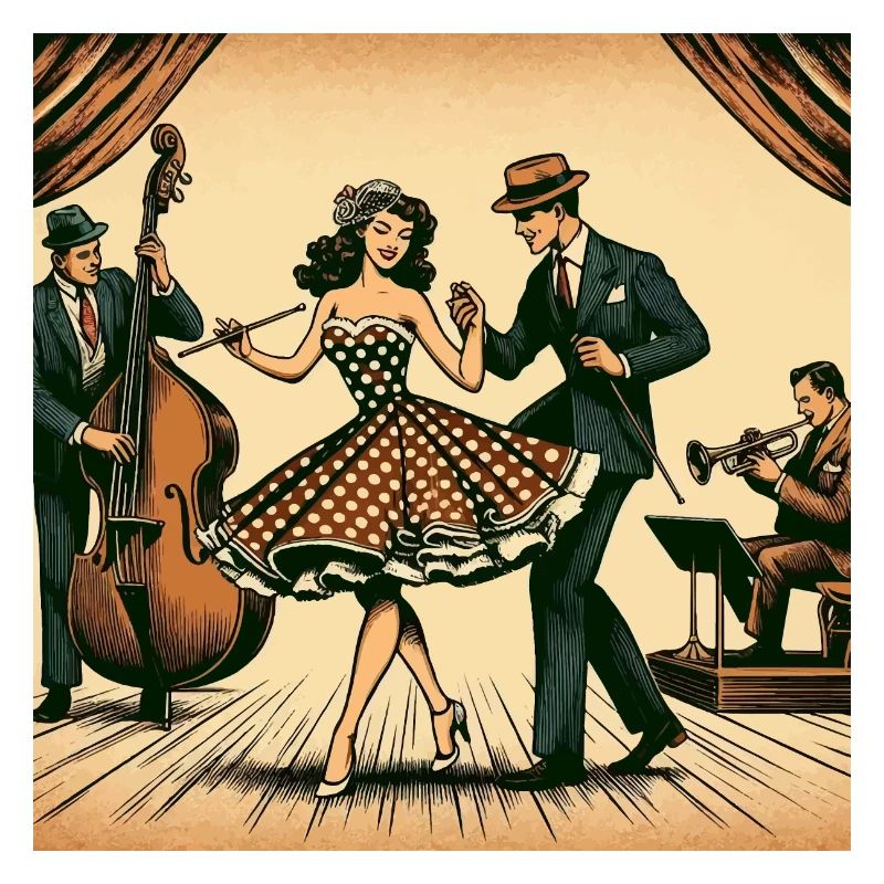 Retro dance performance