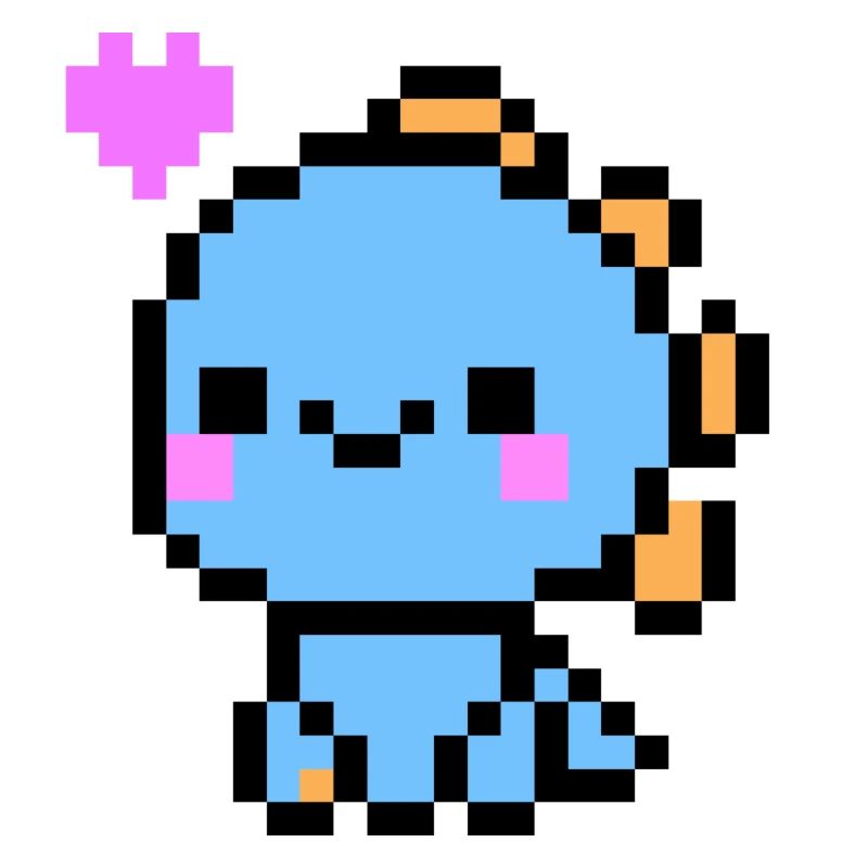 Cute Light Blue Dino