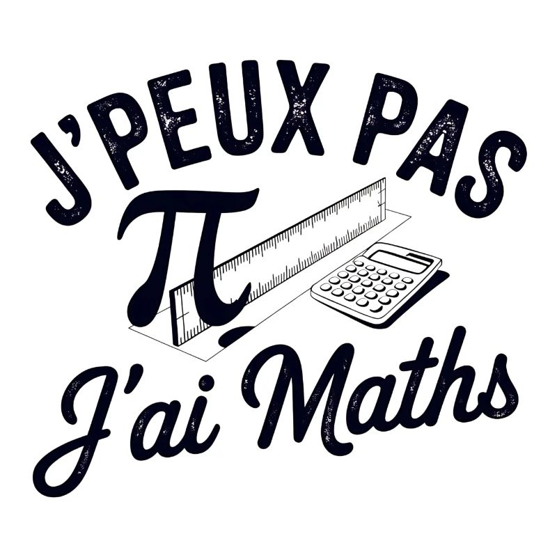 tee shirt je peux pas j ai maths